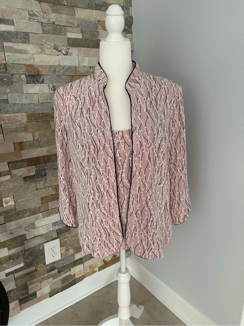 Alex Evenings Pale Pink Evening Cardigan